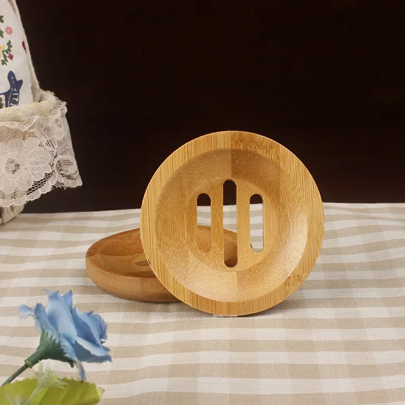 natural bamboo soap box for bathroom - vue 10 sur 11