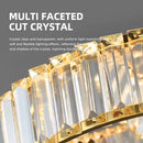 Modern minimalist spiral crystal LED pendant chandelier