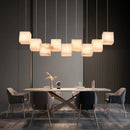 Spanish marble chandelier with minimalist Chinese style for elegant interiors