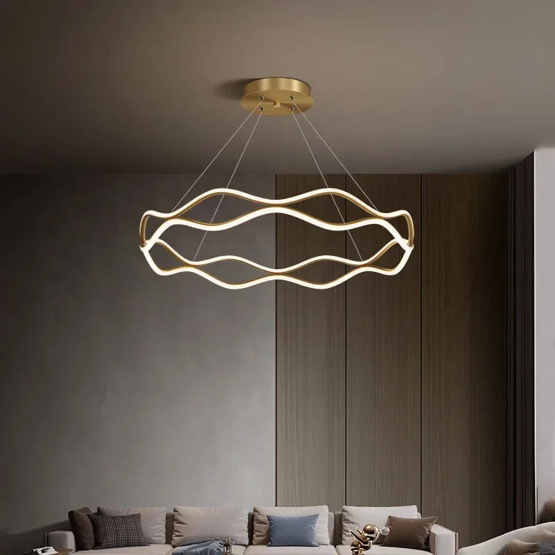 Modern LED pendant light for elegant and luxurious interior decor
