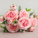 Small artificial flower bouquet for spring decoration and weddings