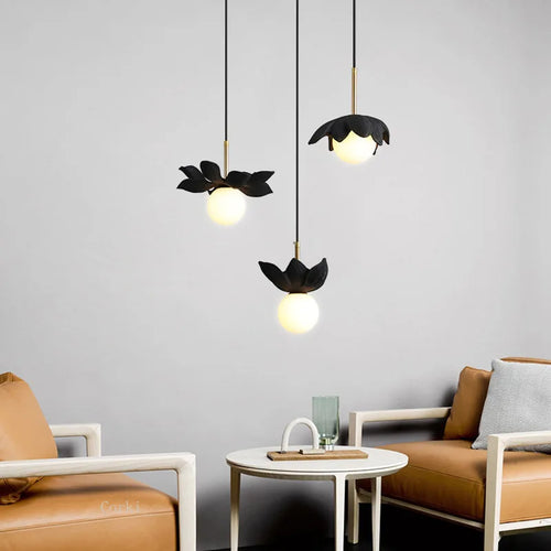 modern resin pendant light for elegant interior decoration - vue 5 sur 22