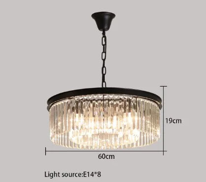 Elegant design crystal pendant chandelier for indoor lighting - vue 14 sur 22