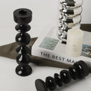 Wooden candle holder for nordic table decoration