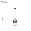 Modern glass pendant light for an elegant interior