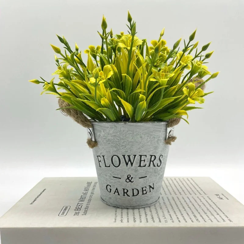 Artificial potted bonsai tree for indoor decoration