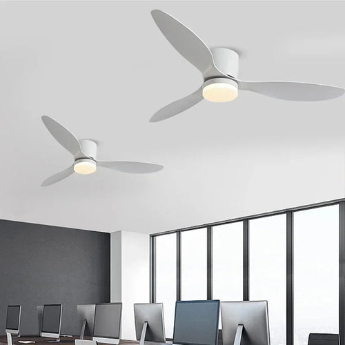 Nordic ceiling fan light with remote control - vue 7 sur 11