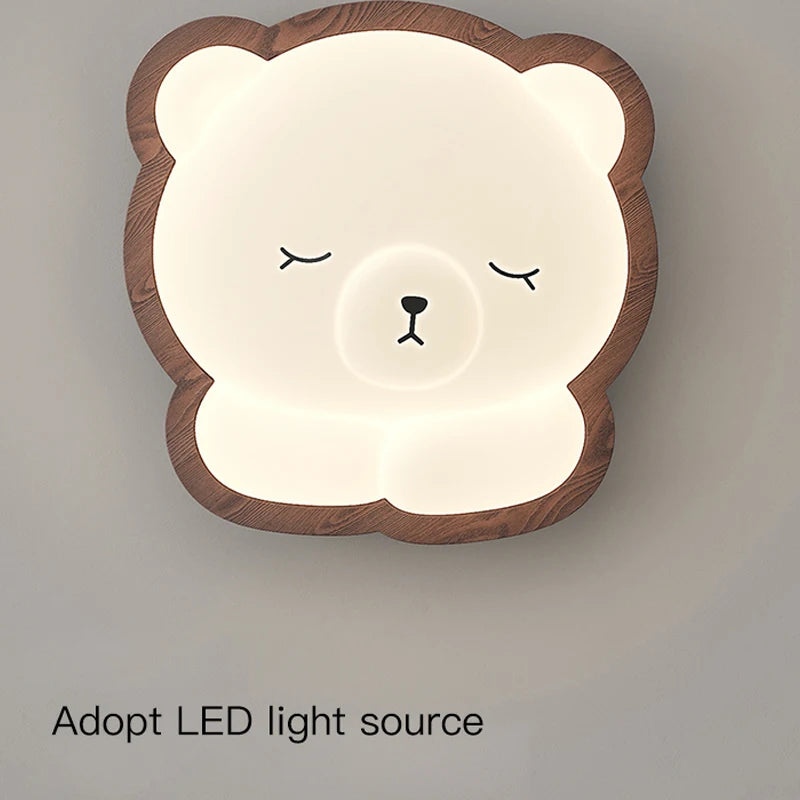 Modern bear ceiling light for children's room - vue 10 sur 10