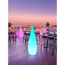 Waterproof solar garden floor lamp with water drop shape