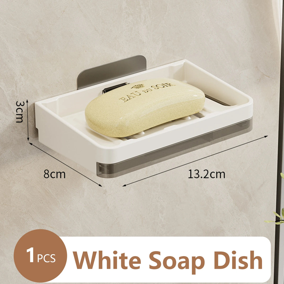 wall mount for soap dish and bathroom accessories - vue 14 sur 14