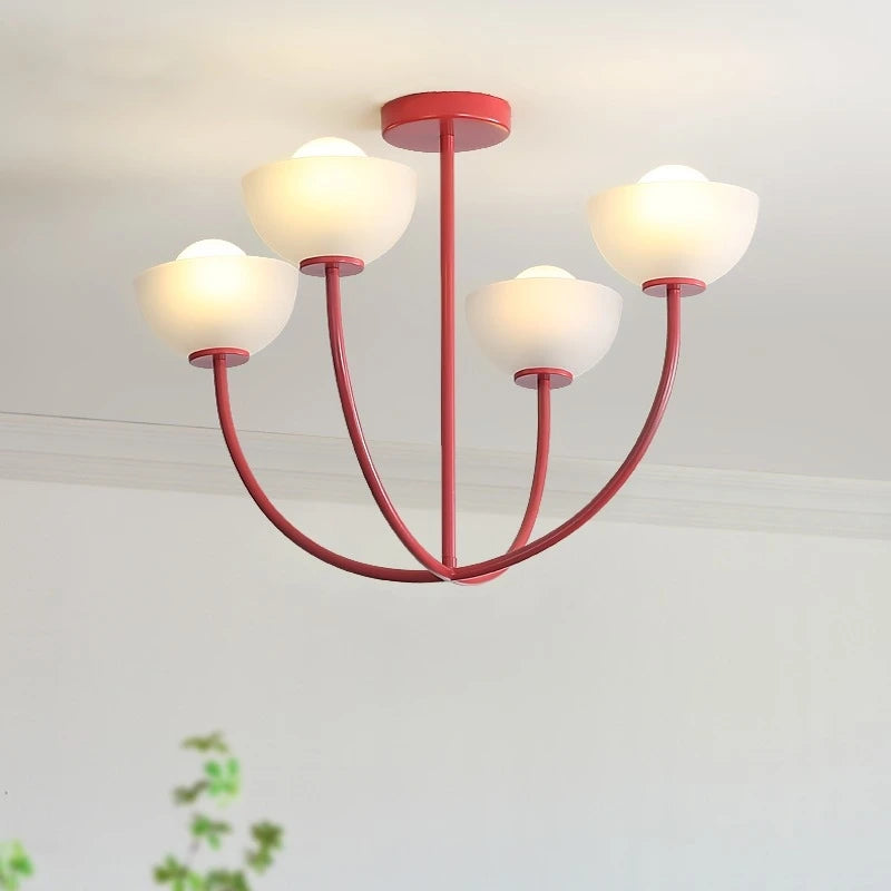 Vintage tulip LED lamp country style for café restaurant bar