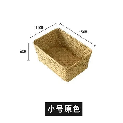 woven wicker storage basket for the kitchen