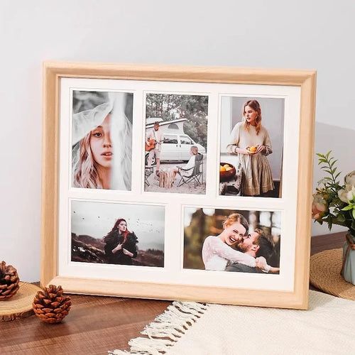 Solid wood display stand for decorative wedding photo frames - vue 3 sur 10