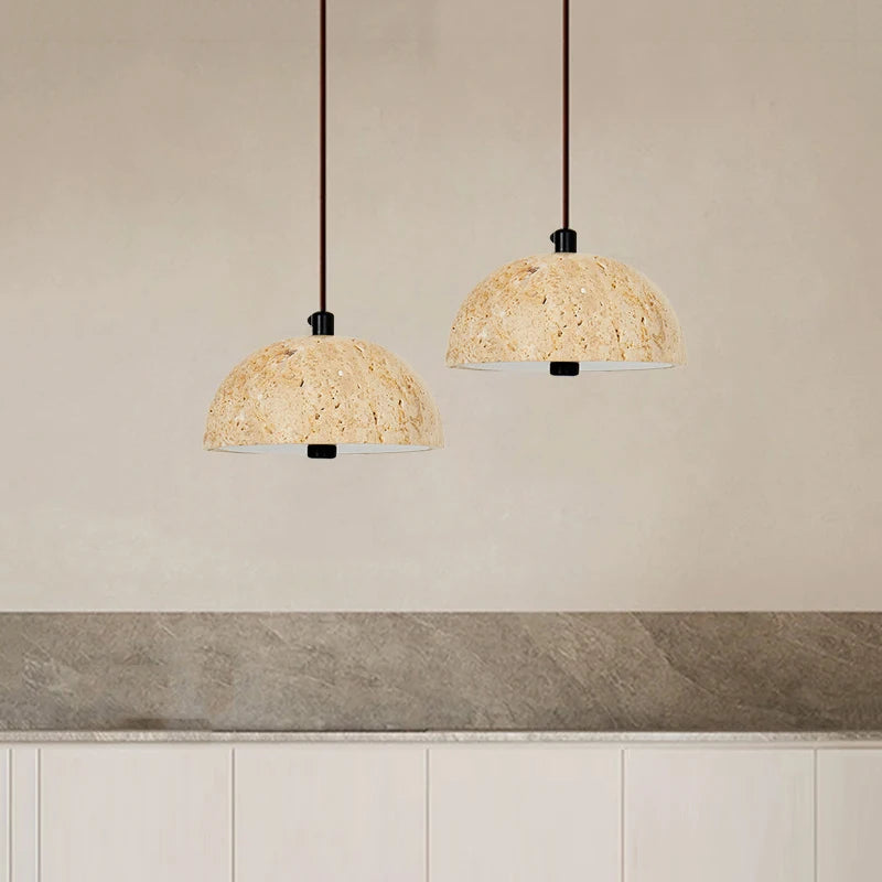 Natural LED pendant light for modern interior décor
