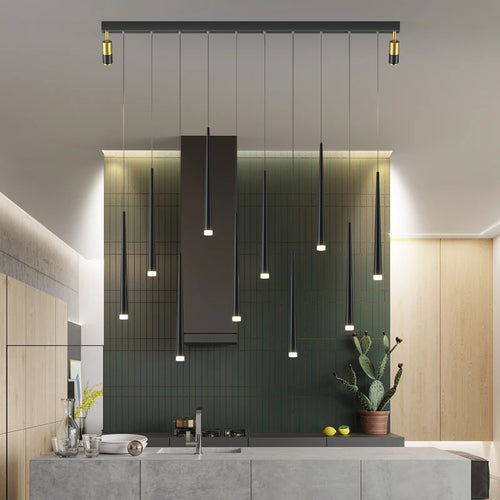 Modern energy-saving chandelier for a warm atmosphere - vue 4 sur 14