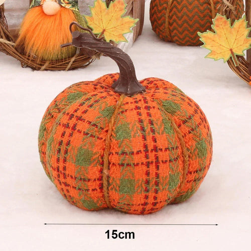 Decorative fabric pumpkins for halloween, thanksgiving and celebrations