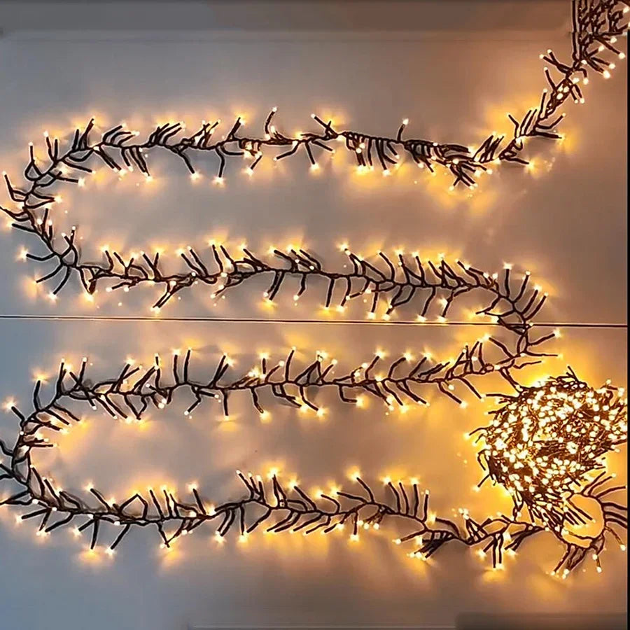 Waterproof 2000 LED Christmas string lights for outdoor use, 8 modes