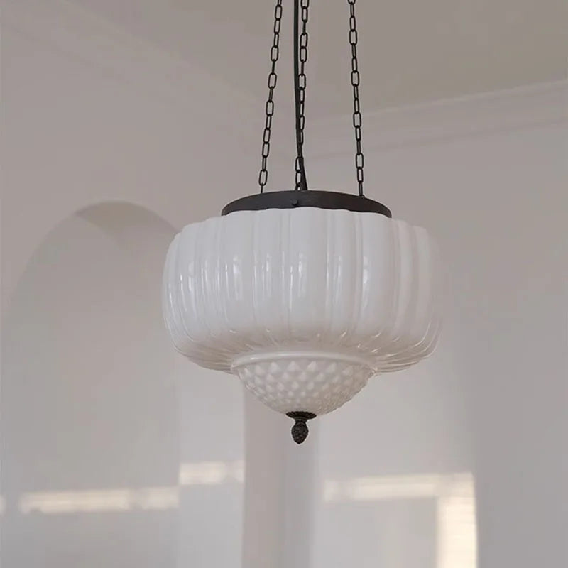 Glass pendant light for restaurant and interior decor