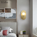Luxury oval Nordic wall light for interior decoration