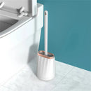 Multi-purpose silicone bathroom brush set