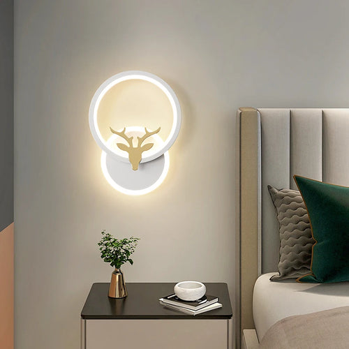 Modern minimalist wall light for hallways and stairs