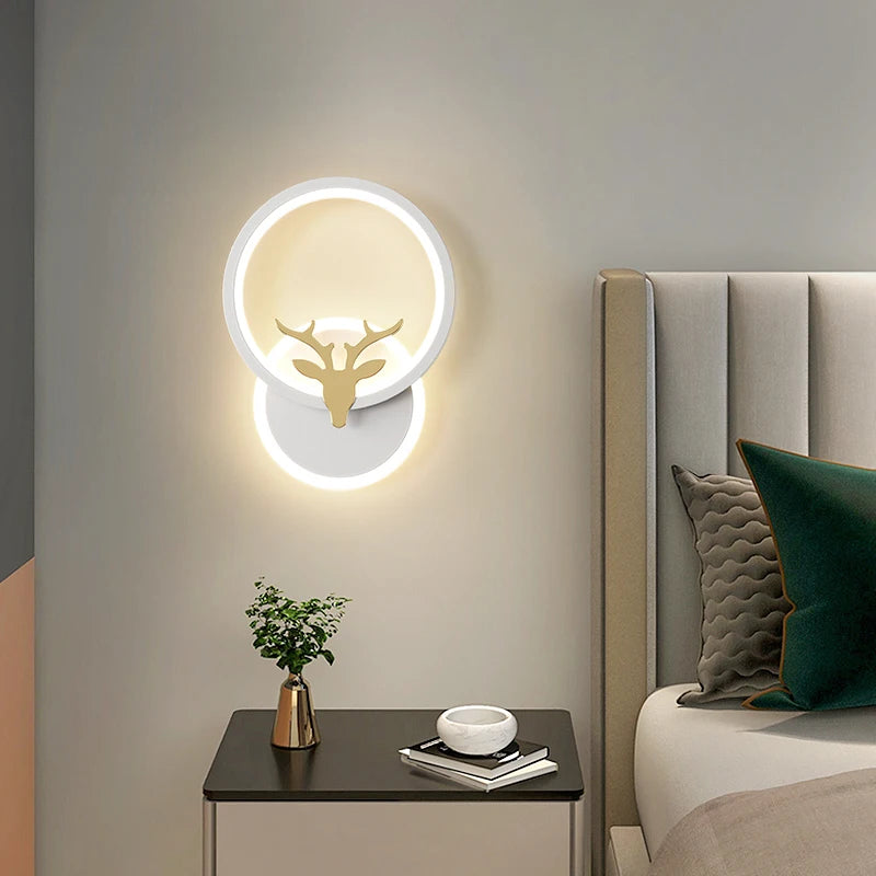 Modern minimalist wall light for hallways and stairs