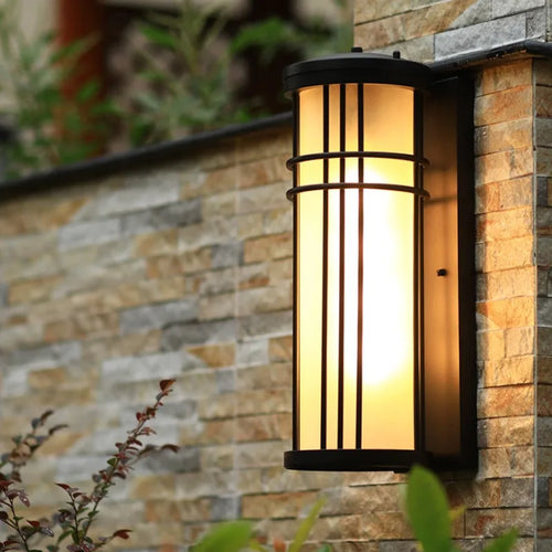 Vintage waterproof glass outdoor wall light