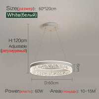 Modern crystal LED chandelier for interior decoration