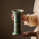 celadon vase flower literati creative floral decoration