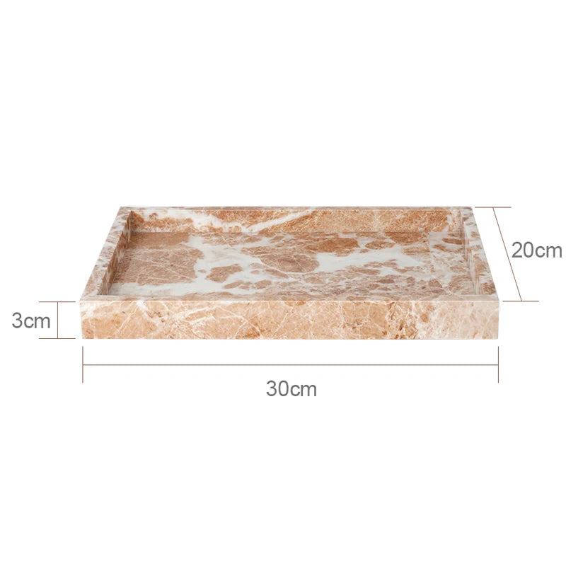 natural marble bathroom accessory set - vue 12 sur 17