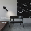 Minimalist rotating LED wall light with adjustable lighting