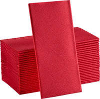 Disposable linen-effect paper napkins set of 100