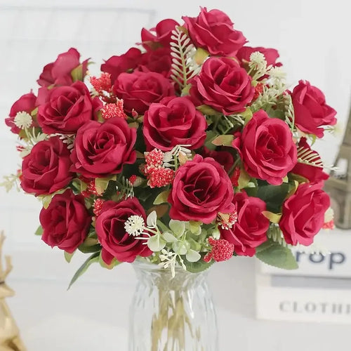 Artificial peony bouquet for weddings and home decor - vue 15 sur 15