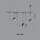 Artistic dimmable chandelier for modern interior decor