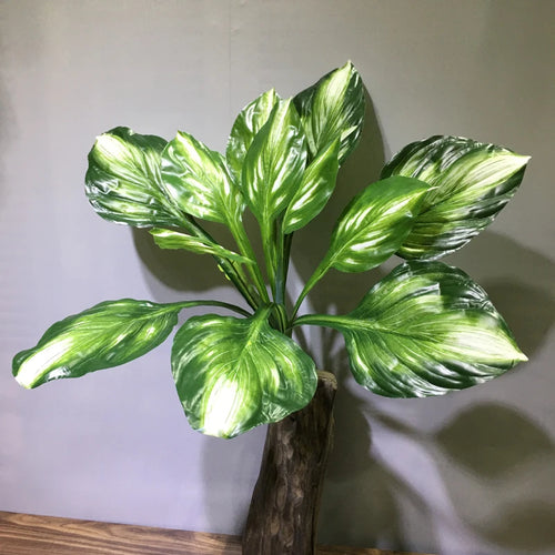 Artificial tropical monstera and hosta plant for indoor and outdoor decoration - vue 6 sur 6