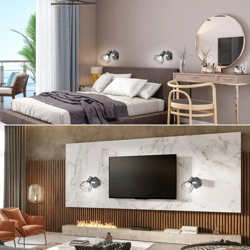 Adjustable angle ceiling light for vintage and modern lighting - vue 6 sur 7