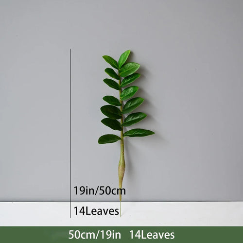Artificial tropical money tree realistic decorative plastic plant - vue 12 sur 13