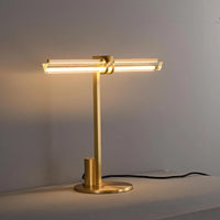 Modern crystal LED desk lamp minimalist for reading and work