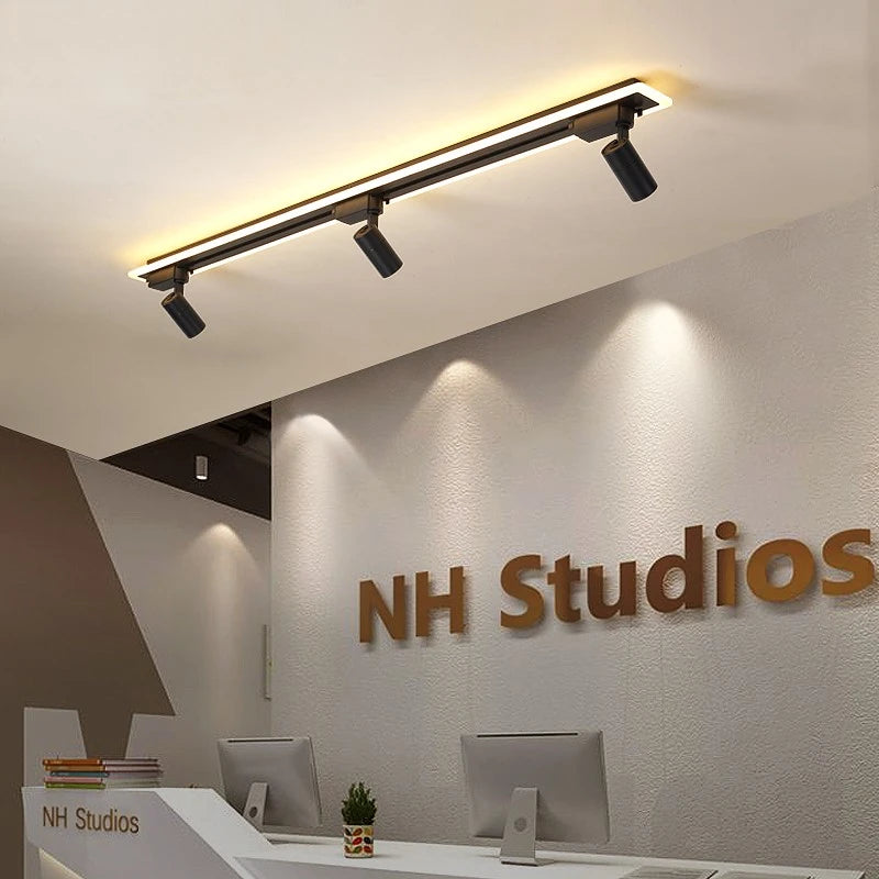 Modern acrylic pendant light with minimalist LED design - vue 4 sur 17