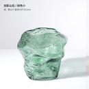 modern glass vase for home decor and dried flowers