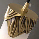 Natural marble and brass copper pendant light