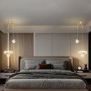 Luxury minimalist single head crystal chandelier