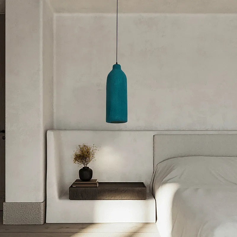 Creative wabi sabi LED pendant light for restaurant and home cement design