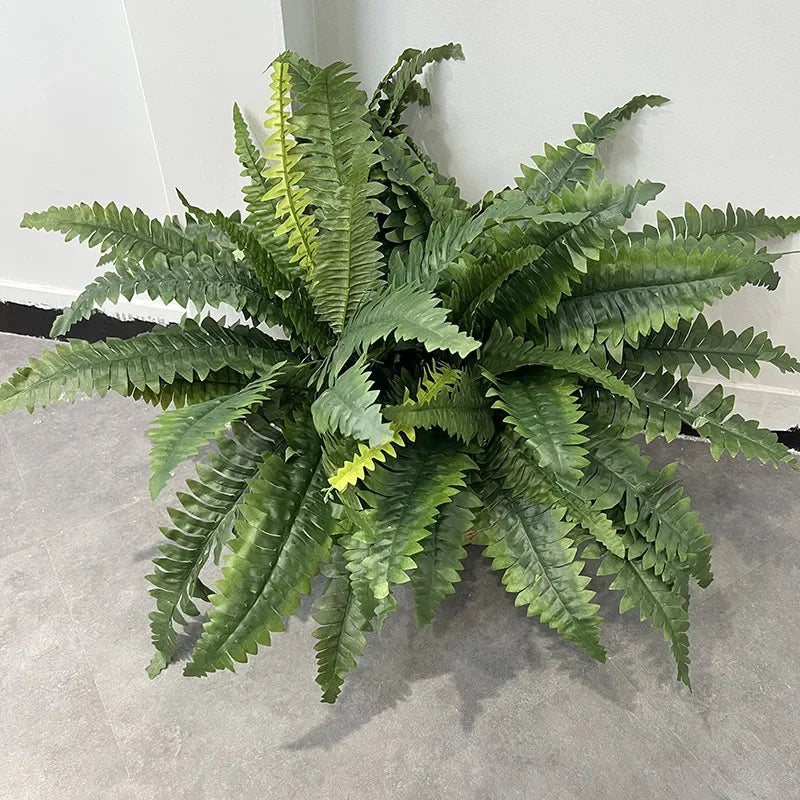 Decorative artificial green plant for indoor and outdoor use