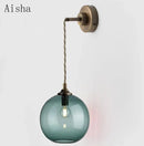 Nordic style glass wall light for interior decoration