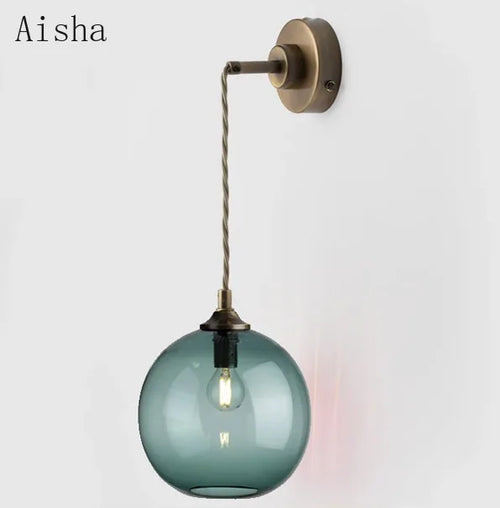 Nordic style glass wall light for interior decoration - vue 4 sur 13