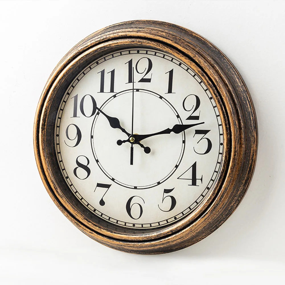 vintage silent decorative wall clock battery operated quartz movement