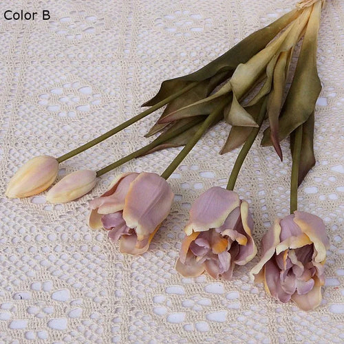 Large baroque silicone tulips luxury decoration for events - vue 9 sur 15