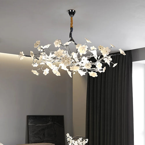 Modern ring chandelier with luxury suspended lighting decor - vue 6 sur 5