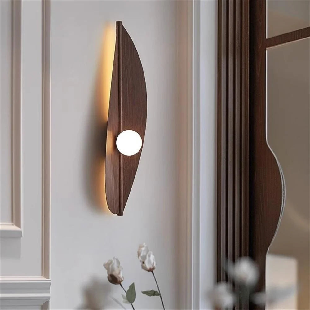 Modern acrylic leaf design LED wall light indoor decoration
